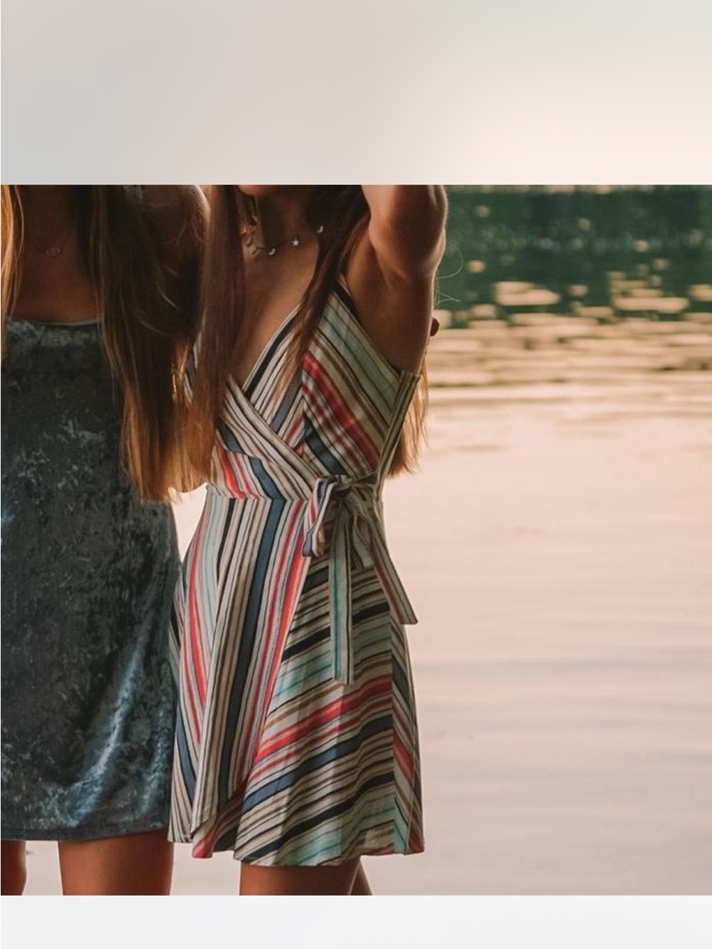 Striped mini dress